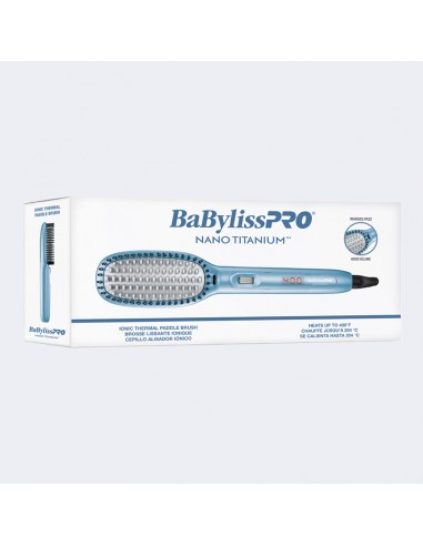 Titanium hair deals brush straightener