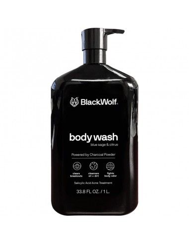 Black Wolf Charcoal Body Wash - 1000ml