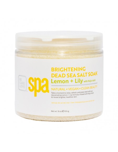 BCLspa - Lemon & Lily With Kojic Acid Dead Sea Salt Soak - 454g