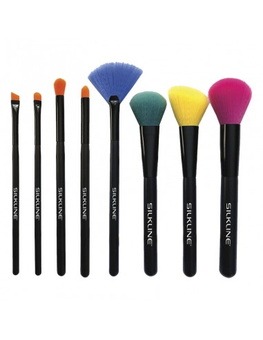 SilkLine - Makeup Brush Set with Pouch - 8pc