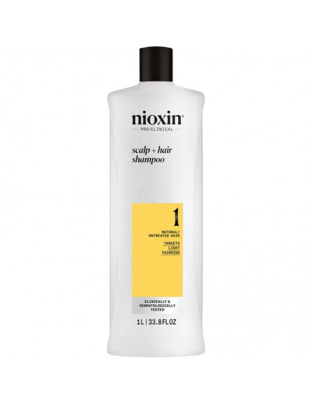 Nioxin System 1 Scalp + Hair Shampoo - 1000ml