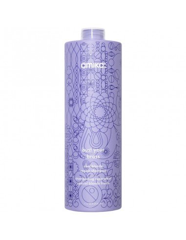 amika - Bust Your Brass - Cool Blonde Repair Shampoo - 1000ml