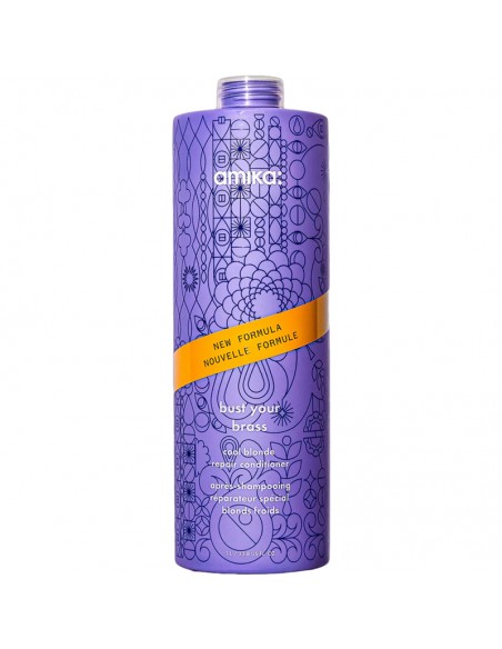 amika - Bust Your Brass - Cool Blonde Repair Conditioner - 1000ml