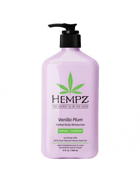 Hempz - Herbal Body Moisturizer - Vanilla Plum - 500ml