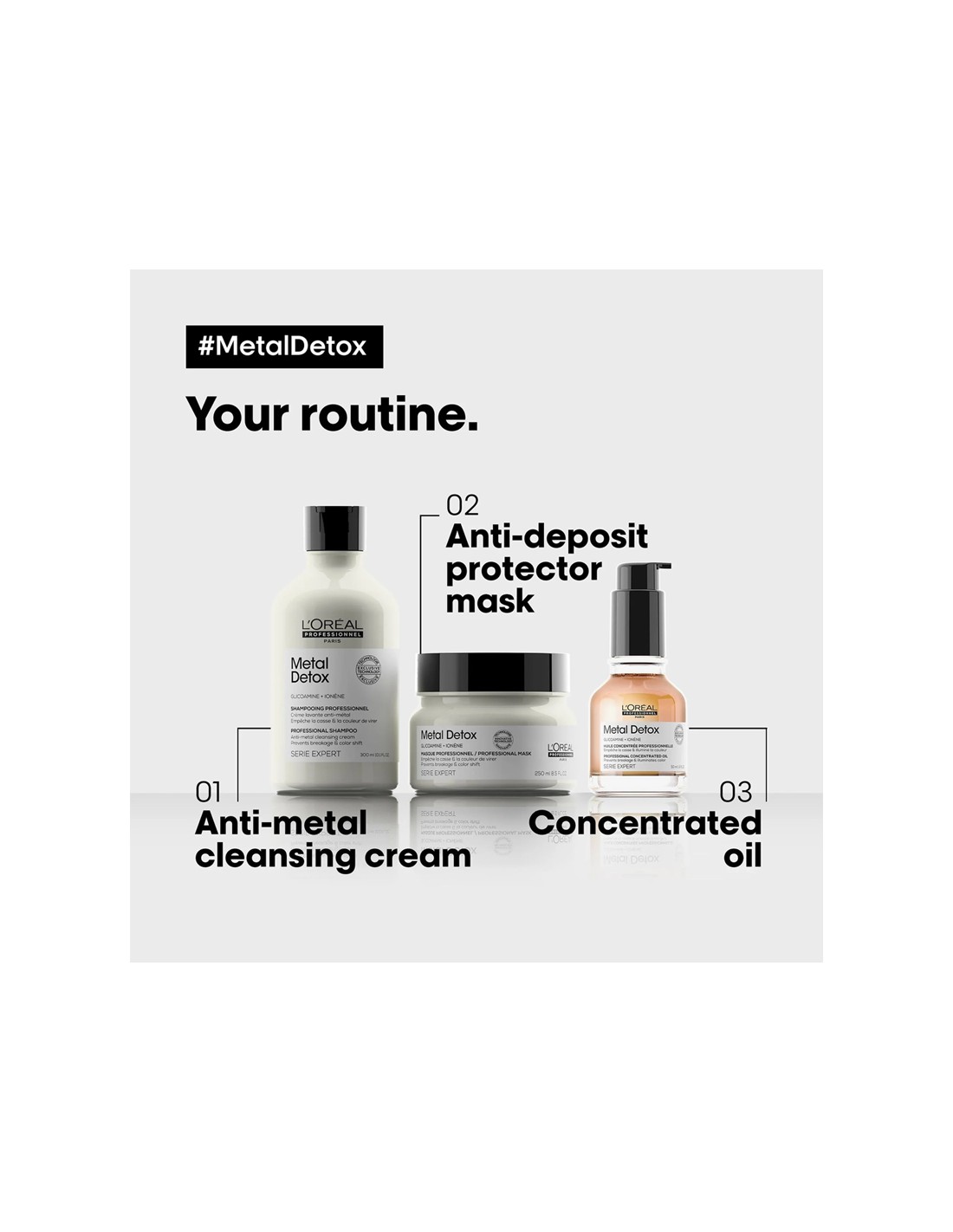 LOREAL - Metal Detox - Shampoo - 300ml LOREAL - Metal Detox - Shampoo - 300ml