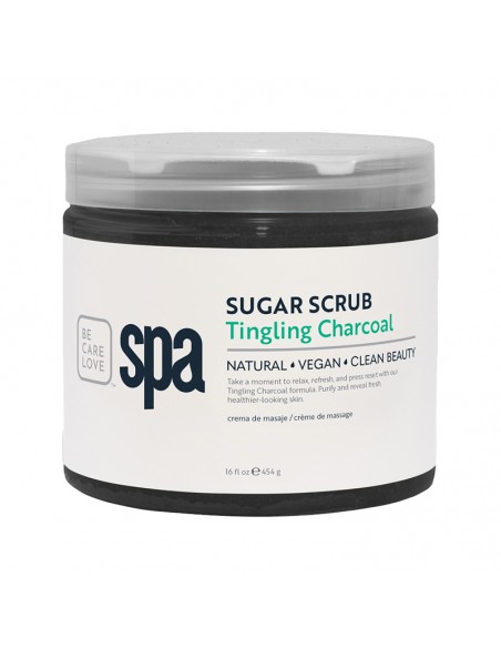 BCLspa - Tingling Charcoal Sugar Scrub - 454g