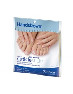 Graham Beauty HandsDown Birchwood Cuticle Sticks 4" 100pc