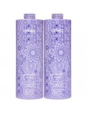 amika - Bust Your Brass - Cool Blonde Repair Shampoo & Conditioner Duo 1000ml