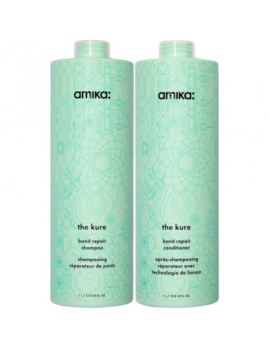 amika - The Kure - Bond Repair Shampoo & Conditioner Duo 1000ml
