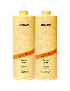 amika - Forget Frizz - Anti-Frizz Shampoo & Conditioner Duo 1000ml