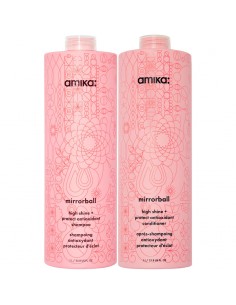 amika - Mirrorball - High Shine & Protect Antioxidant Shampoo & Conditioner Duo 1000ml