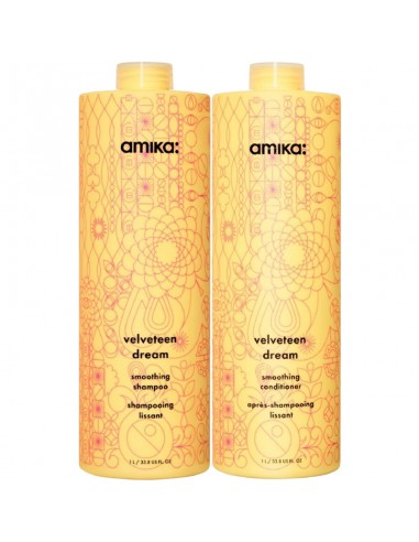amika - Velveteen Dream - Smoothing Shampoo & Conditioner Duo 1000ml