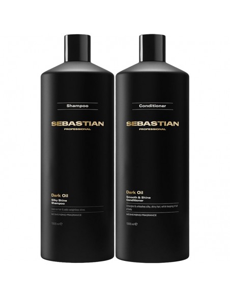 Sebastian - Dark Oil - Silky Shine Shampoo & Smooth Conditioner Duo 1000ml
