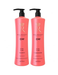 CHI Royal - Curl Care Shampoo & Conditioner Litre Duo