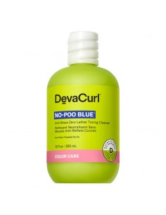 DevaCurl No-Poo Blue Anti-Brass Zero Lather Toning Cleanser - 355ml