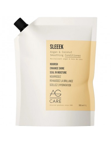 AGcare Sleeek Argan & Coconut Smoothing Conditioner - 1000ml Refill