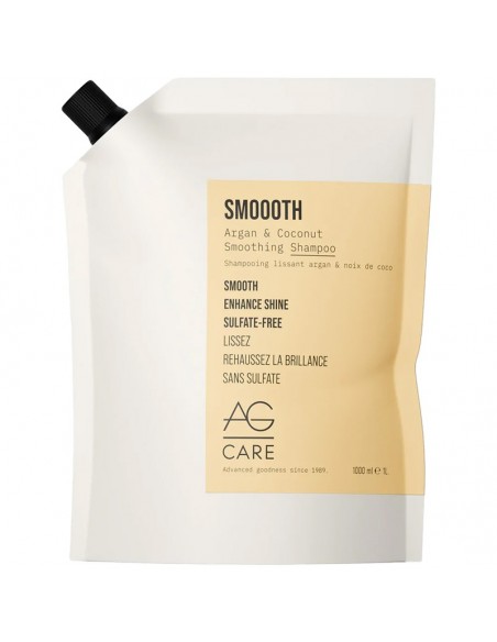 AGcare Smoooth Argan & Coconut Smoothing Shampoo - 1000ml Refill