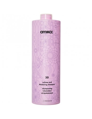 amika 3D Volume And Thickening Shampoo - 1000ml