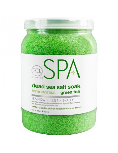 BCLspa Lemongrass & Green Tea Dead Sea Salt Soak - 1814g