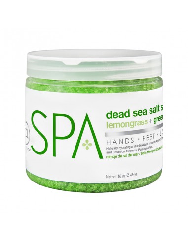 BCLspa Lemongrass & Green Tea Dead Sea Salt Soak - 454g