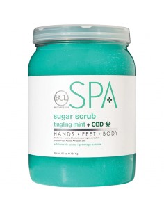 BCLspa Tingling Mint & CBD Sugar Scrub - 1814g