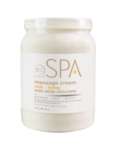 BCLspa Milk & Honey With White Chocolate Massage Cream - 1892ml
