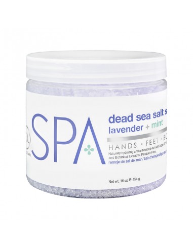 BCLspa - Lavender + Mint Dead Sea Salt Soak - 454g