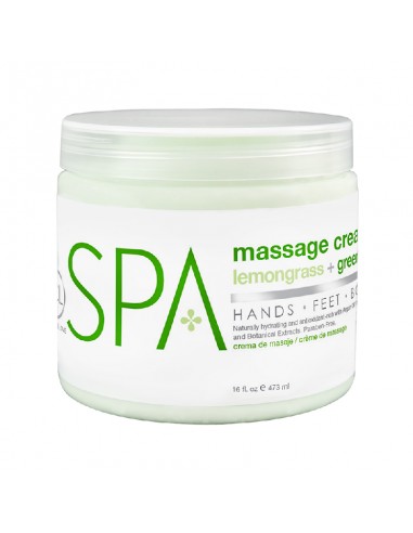 BCLspa - Lemongrass & Green Tea Massage Cream - 473ml