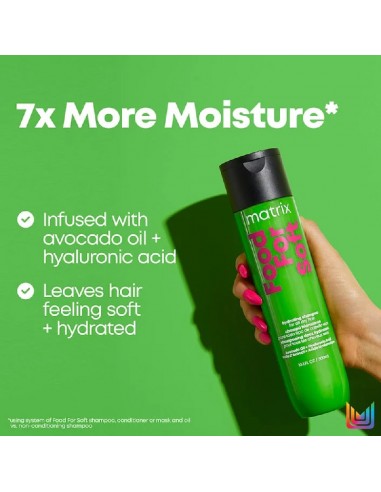 MATRIX Food For Soft Shampoo and Conditioner Set | Hydrating Haircare For  Moisturizing | Detangles and Cleanses | Hyaluronic Acid | Avocado Oil | For