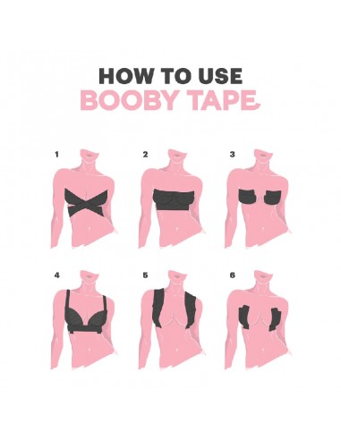 HOTBUY, （Black）Boob Tape, Breast Lift Tape and Nipple Covers, Push up Tape  and Breast Pasties Strapless Bra Tape Chest Support Tape, Size : S